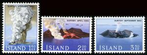 Iceland 372-4 MNH - Volcanic Island
