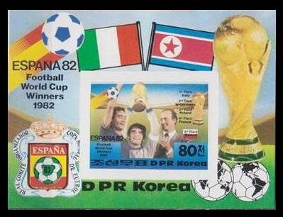 1982 Korea, North 2271/B123b 1982 World championship on football of Spain 13,00