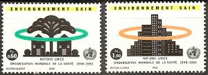 UN-Geneva  232-33 MNH 1993 Healthy Environment