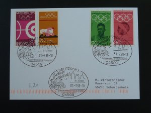 bicycle cycling Tour of Saxony postmark on cover Germany 1999