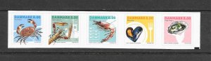 DENMARK #1765-9  MARINE LIFE   MNH