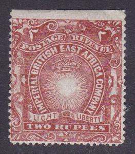 British East Africa 1890 Two Rupees 'Light & Liberty Brick Red F/VF/Mint(*)
