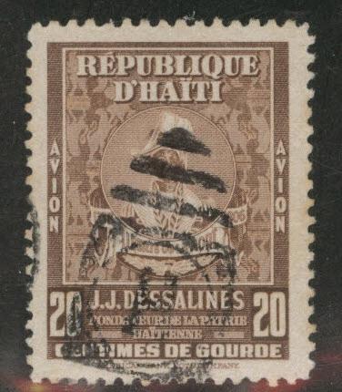 Haiti  Scott C46 Used 1947 Dessalines stamp