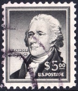 SC#1053 $5.00 Alexander Hamilton (1956) Used