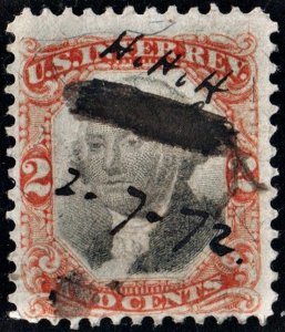 R135 2¢ Third Issue Documentary Stamp (1871) Used