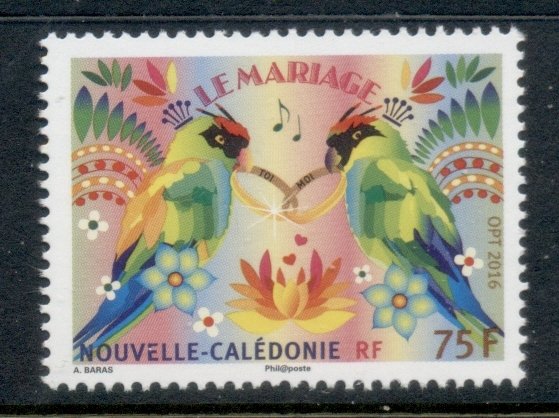 New Caledonia 2016 Marriage, Birds MUH