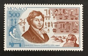 Monaco 1989 #1733, Jean Francois Champollion, MNH.