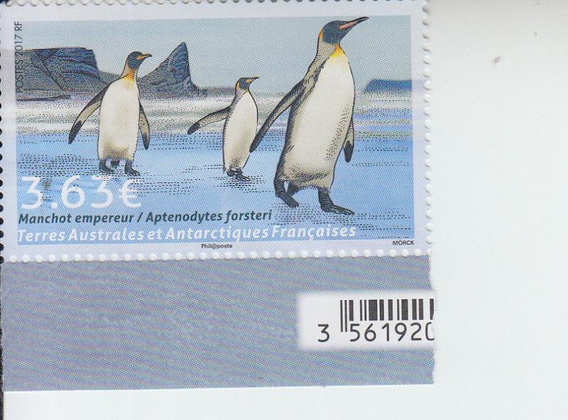 2017 FSAT (TAAF) Emperor Penguin (Scott 572) MNH