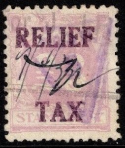 Very Rare 1930 New South Wales (Australia) Revenue 3 Pounds Relief Tax Used