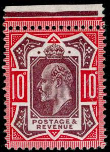 SG311 SPEC M44(6), 10d dull reddish purple & carmine, NH MINT. Cat £140.