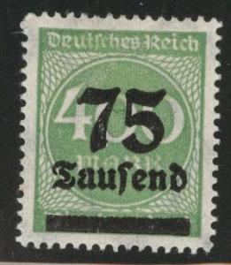 Germany Scott 251 MH* 1920's surcharged inflation period stamp