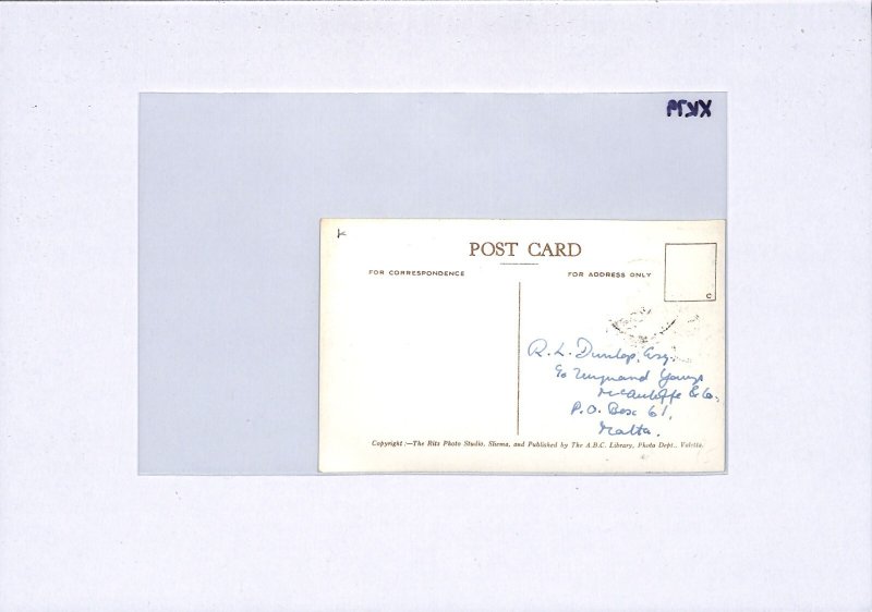 MALTA Postcard *MAXI CARD* Verdala Palace KGVI 1d View-Side 1948 Franking XK79