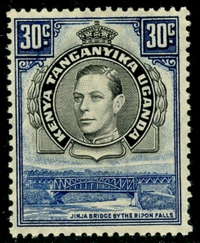 KUT Sc#76b (SG#141) 1938 KGVI 30c Perf Variety Mint NH