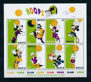 [25076] Nevis 1998 Disney 70 Years Mickey Basketball MNH