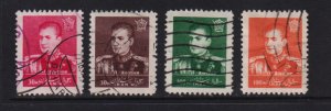 Iran - 4 High face value definitives, used, cat. $ 34.00