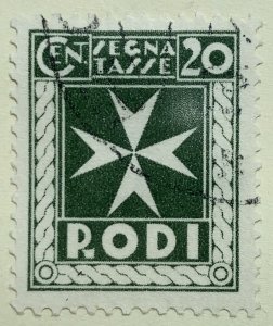 AlexStamps AEGEAN ISLANDS, RHODES #J3 VF Used 