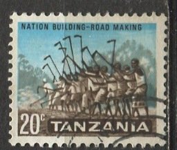 Tanzania 1965: Sc. # 8; Used Single Stamp