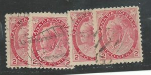 Canada #77   (5)  u 1898 PD