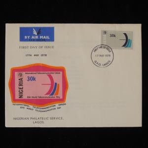 ZG-B209 NIGERIA IND - Itu, International Telecommunication Union Fdc 1978 Cover