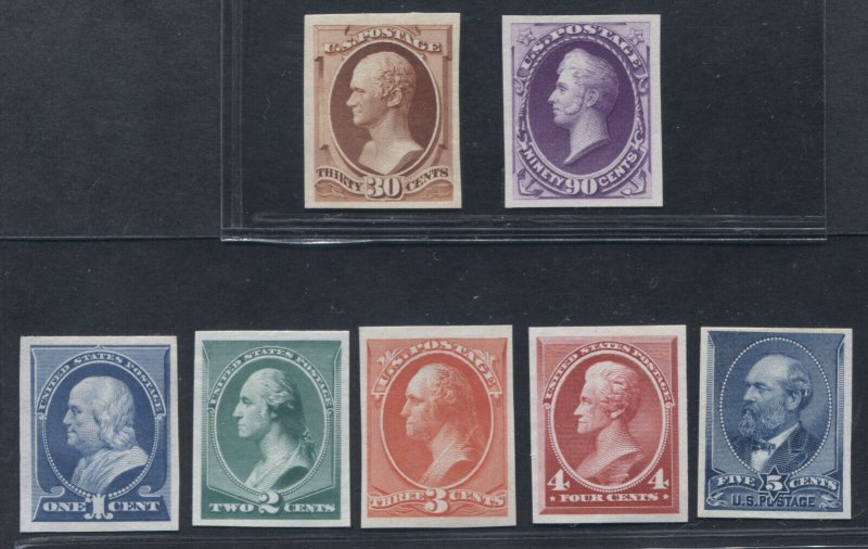 212P3-218P3 Plate Proofs on India Very Fine SCV $610 (9/27 TJ)