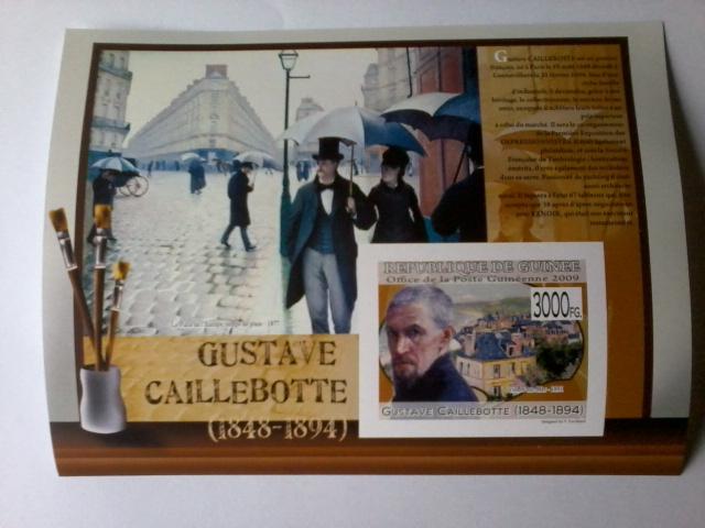 GUINEA GUINEE SHEET IMPERF ART PAINTINGS CAILLEBOTTE