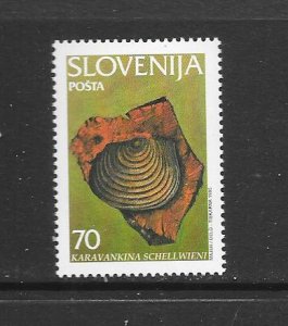 SLOVENIA #228  SHELL FOSSIL  MNH