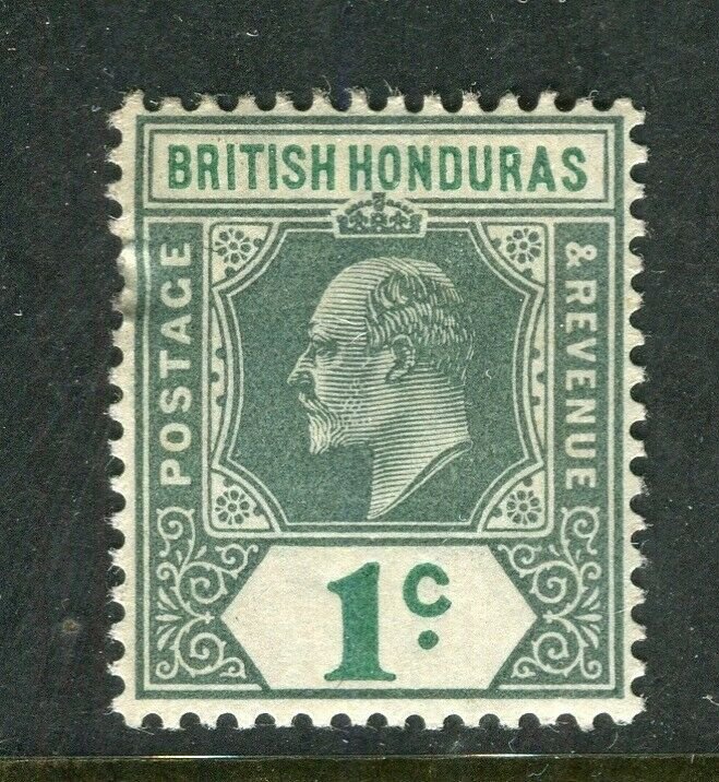 BRITISH HONDURAS; 1902 early Ed VII issue fine Mint hinged Shade of 1c. value