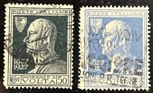 Italy Scott# 189, 191 Used F/VF Lot of 2 Cat $7.75