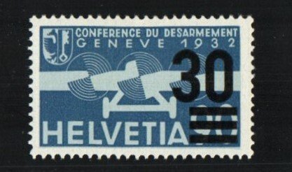 Switzerland Stamp C23  - Surcharged