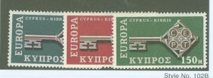 Cyprus #314-316 Unused Single (Complete Set)