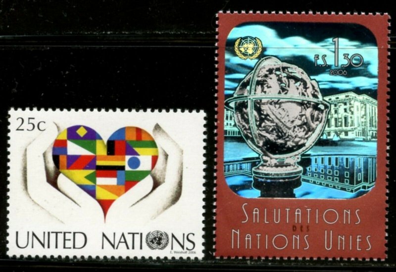UNITED NATIONS Sc# NY 896 GE 451 2006 Added Definitives Complete MNH