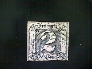 Stamp, Germany/Thurn and Taxis, Scott #6, used(o), 1852, 2sbg,