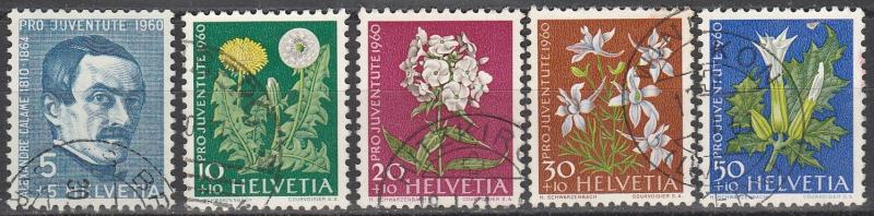 Switzerland #B298-302 F-VF Used CV $7.75 (S2436)