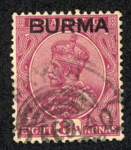 Burma 11 U 1937 8a red violet
