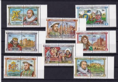 monarchs kings and queens se-tenant mint never hinged stamps ref r15051