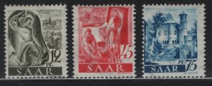 SAAR,  172-174, (3) SET, HNGED, 1947 Types of 1947