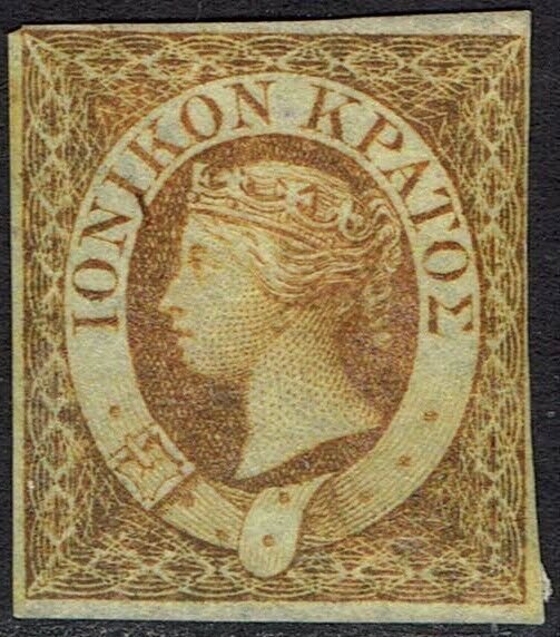 IONIAN ISLANDS 1859 QV (½D) NO GUM