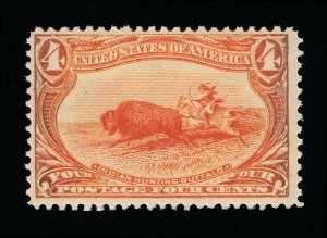 AFFORDABLE GENUINE SCOTT #287 VF-XF MINT OG NH 1898 4¢ TRANS-MISS EXPO  #11605