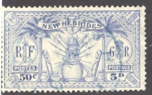 New Hebrides- British, Sc #45, Used