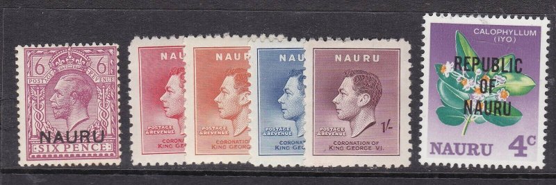 NAURU ^^^^^SC# 10//75   x6 MNH/MH   $$@ lar860nauru