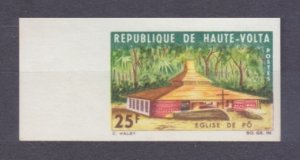 1966 Upper Volta 186b Architecture - Po Church 3,00 €