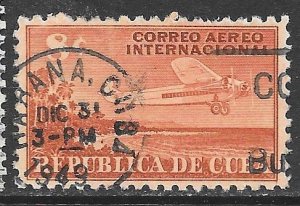 Cuba C40: 8c Airplane and Coast of Cuba, used, F-VF