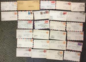 50 WWII Postal History Covers Lot Military War WW2  APOs, Navals, Prexies, etc