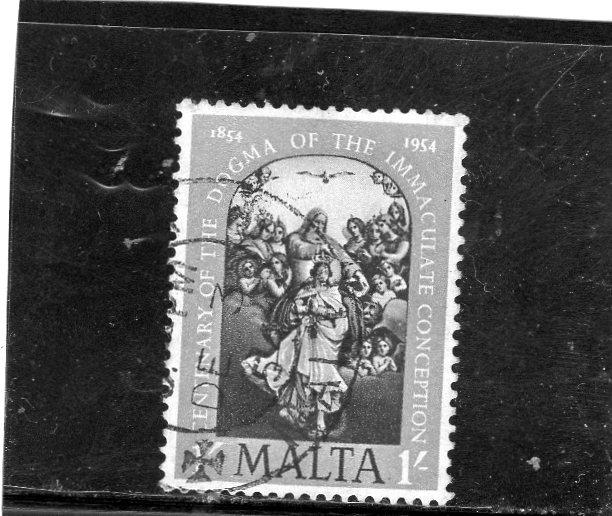 Malta 1954 Immaculate Conception used