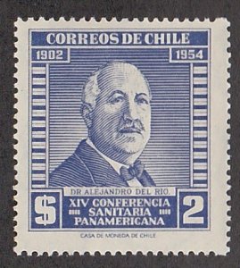 Chile # 288, Dr. Alejandro Rio, Mint Hinged