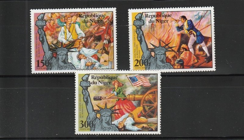 Niger  Scott#  C269-C271  MNH  (1976 American Bicentennial)