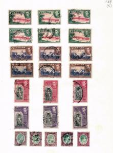 CEYLON 1937/50 M&U To R5 Appx 100 Items  (ELF83