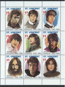 St. Vincent Scott 2207 John Lennon!! MNH!