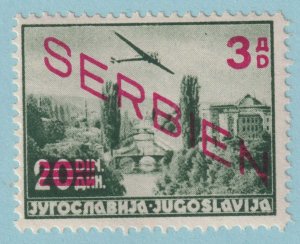 SERBIA - GERMAN OCCUPATION 2NC12 AIRMAIL  MINT HINGED OG * VERY FINE! - AZP