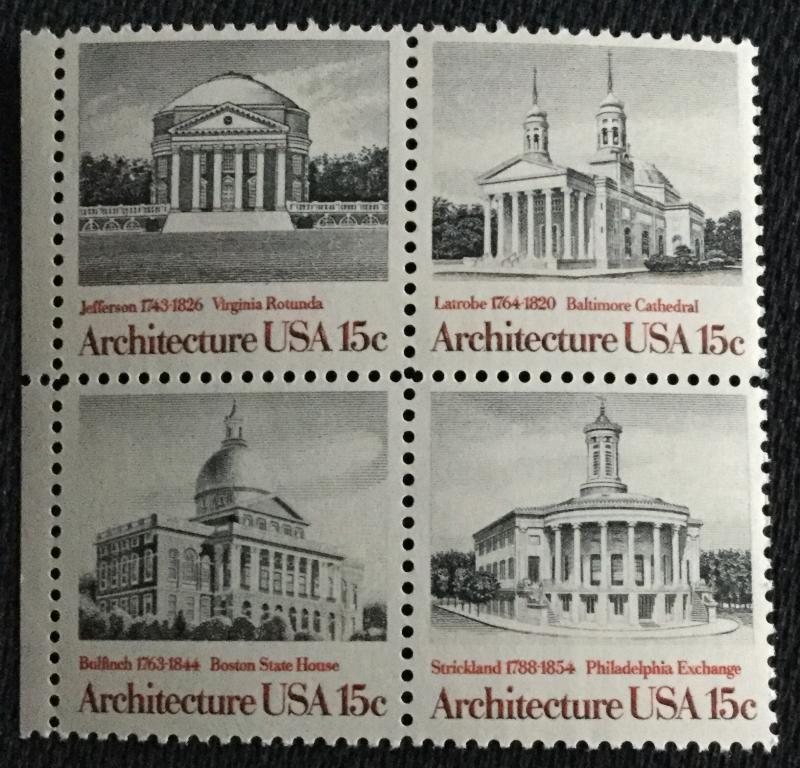 US #1779-1782 (1782a) MNH Block of 4 SCV $1.25 L3